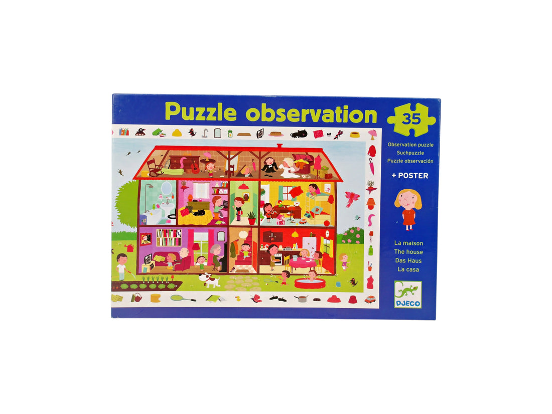 Puzzle observation - La maison. -35 pièces