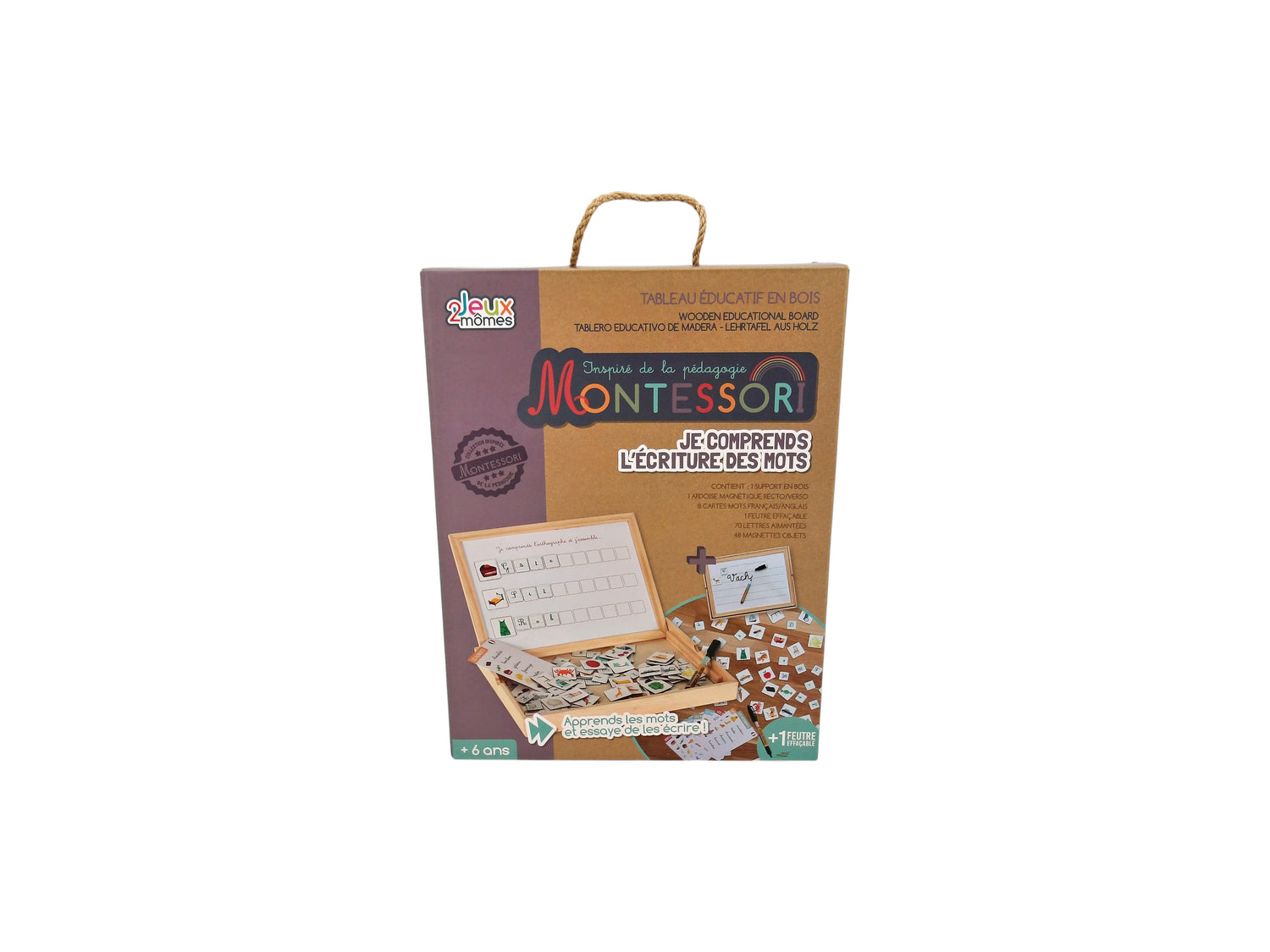 Tableau éducatif en bois - Je comprends les lettres