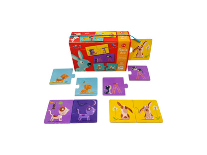 Puzzle duo - Les contraires - 12 Paires