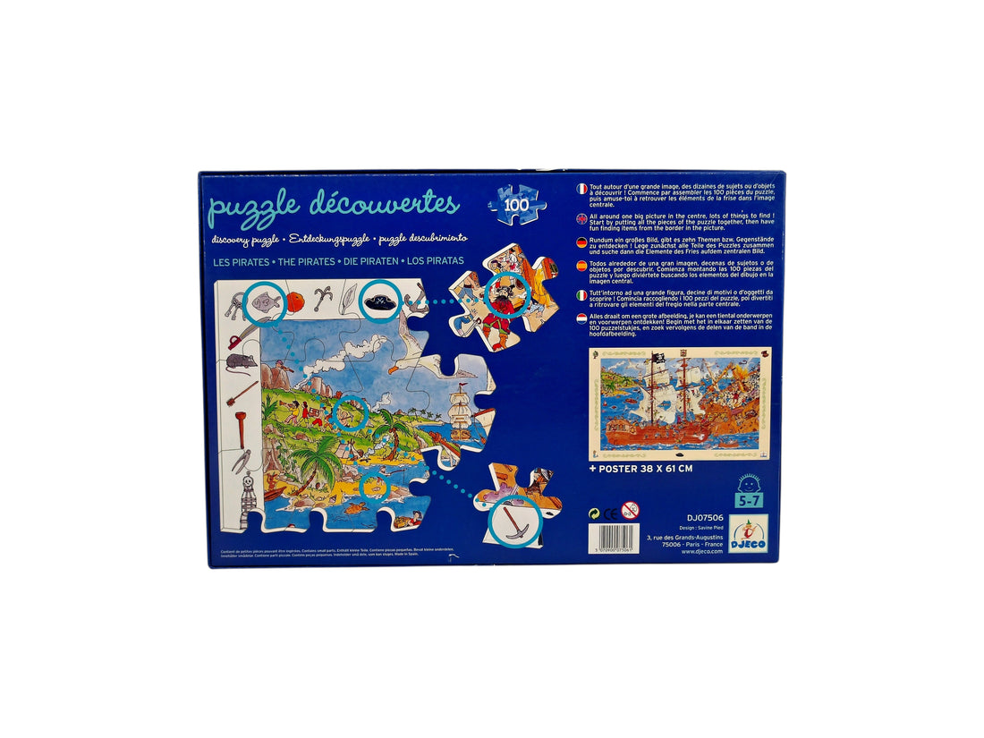 Puzzle observation - Les pirates - 100 pièces 