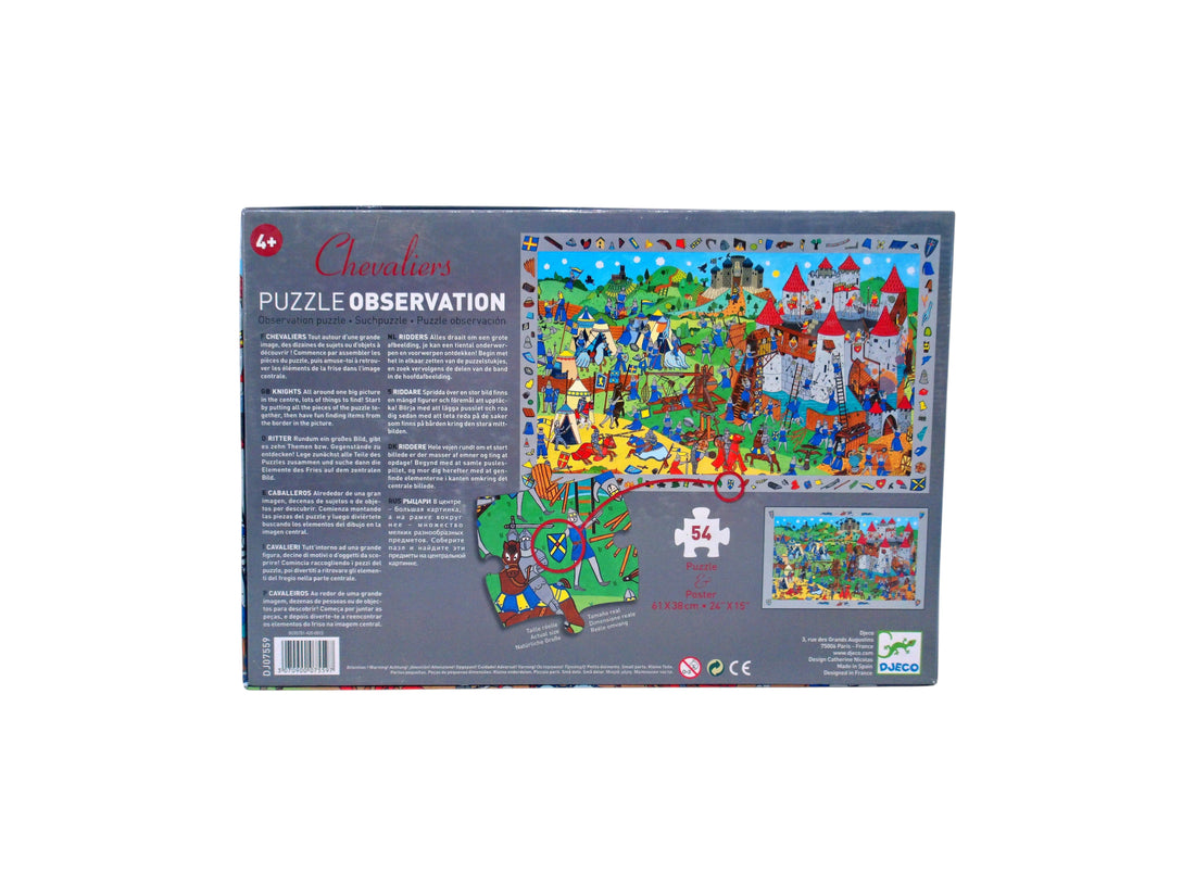 Puzzle Observation -  Chevaliers - 54 pièces