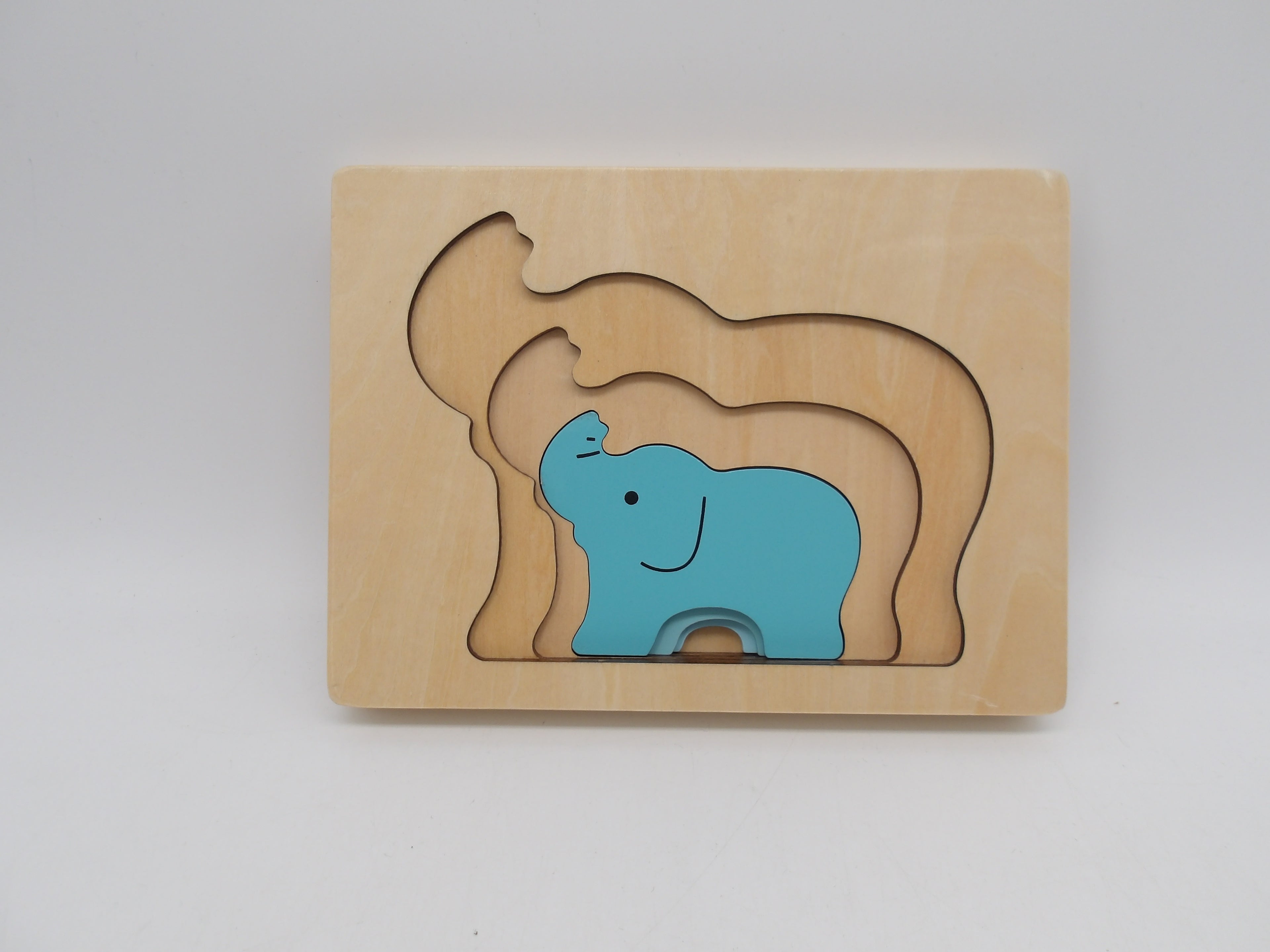 Puzzle encastrable - Eléphant 