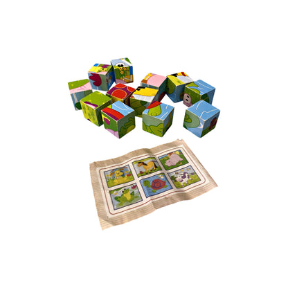 Puzzle cubes  - 6 faces - La ferme