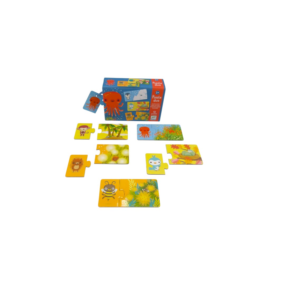 Puzzle Duo - Cache-cache 12 x 2 pièces