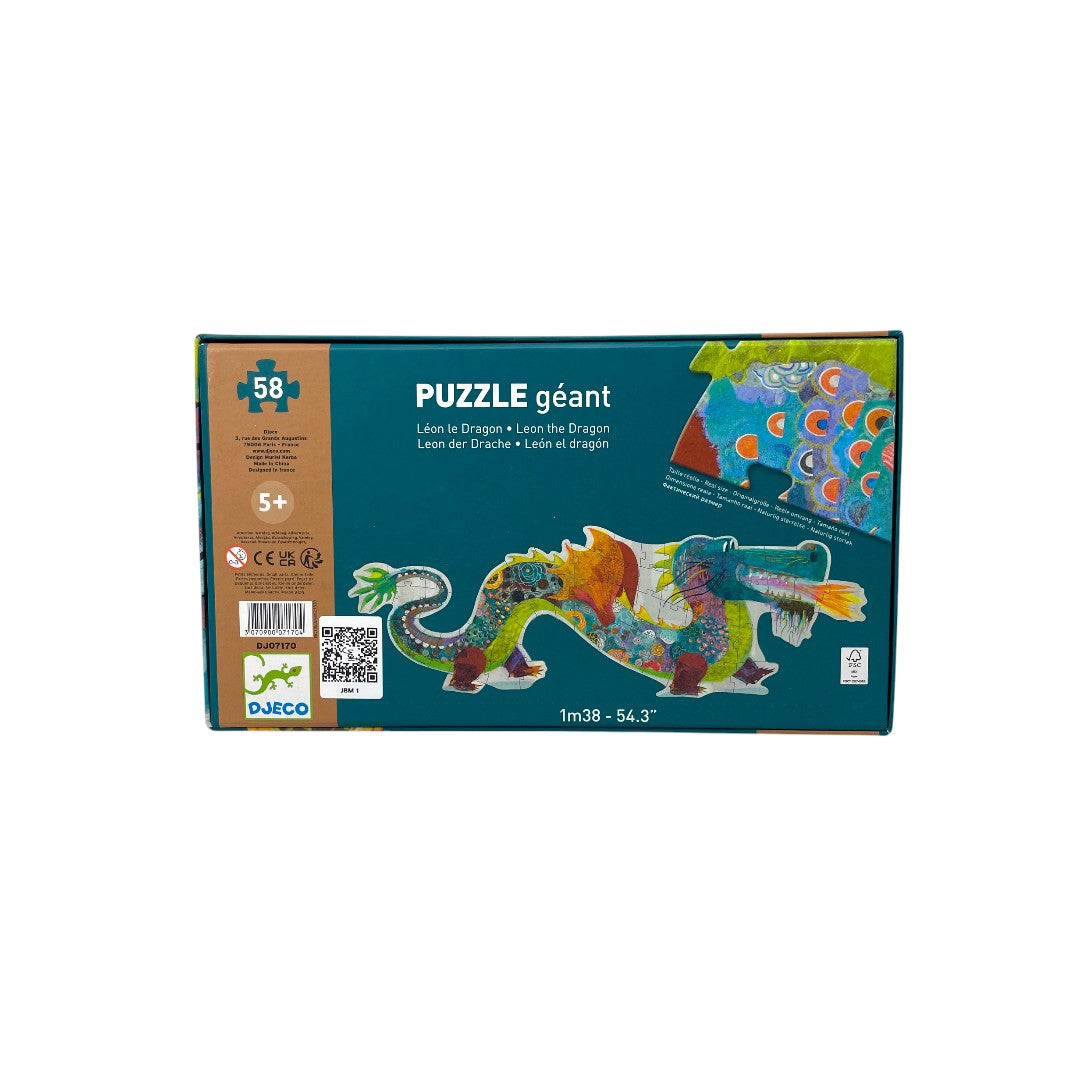 Puzzle géant - Léon Le Dragon - 58 pièces