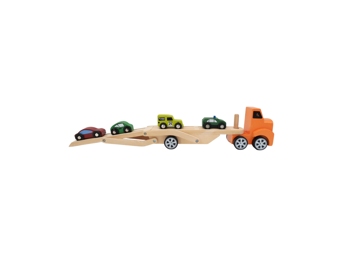 Camion depliable en bois - 4 voitures