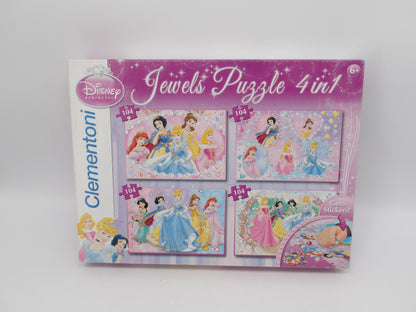 Puzzle Disney 4 en 1 - Princesses - 104 pièces