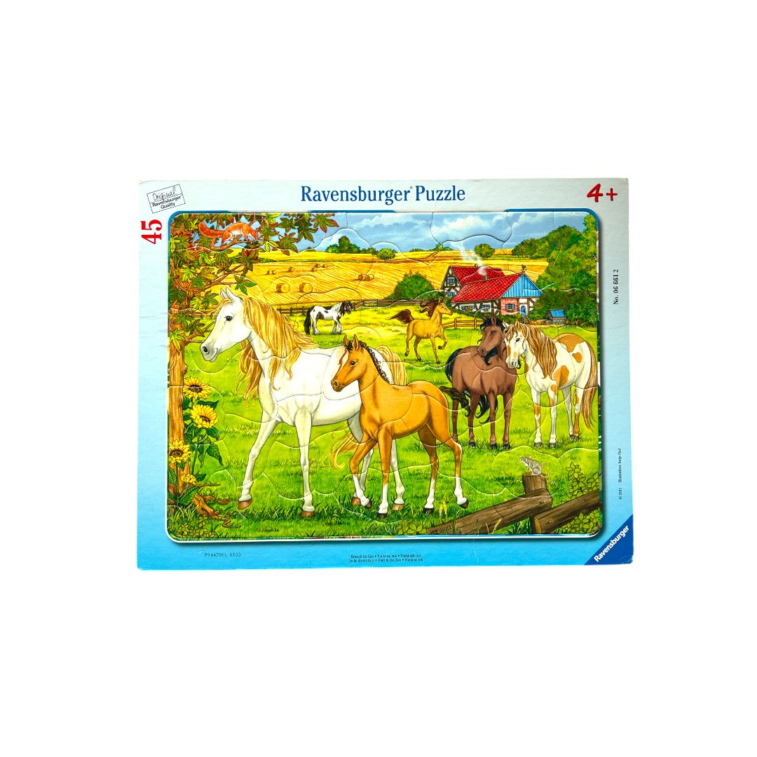 Puzzle cadre - Les chevaux - 45 pièces