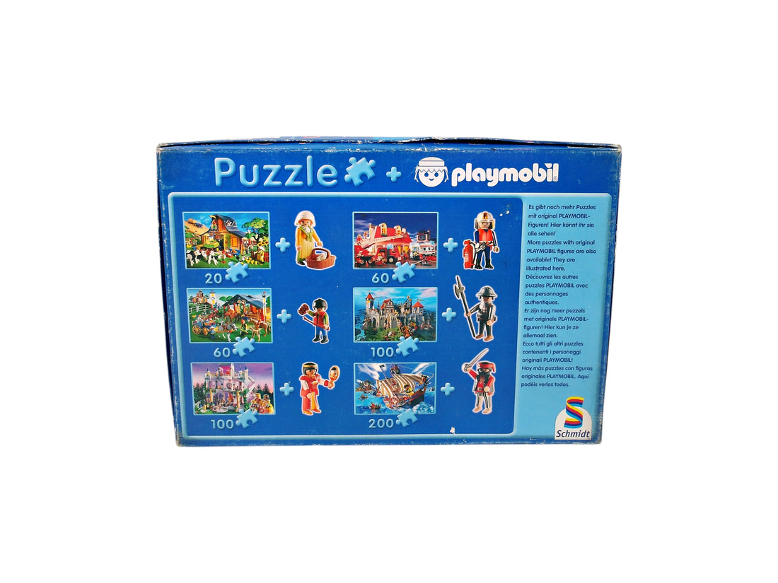Puzzle - Playmobil pompiers - 60 pièces- Édition 2002