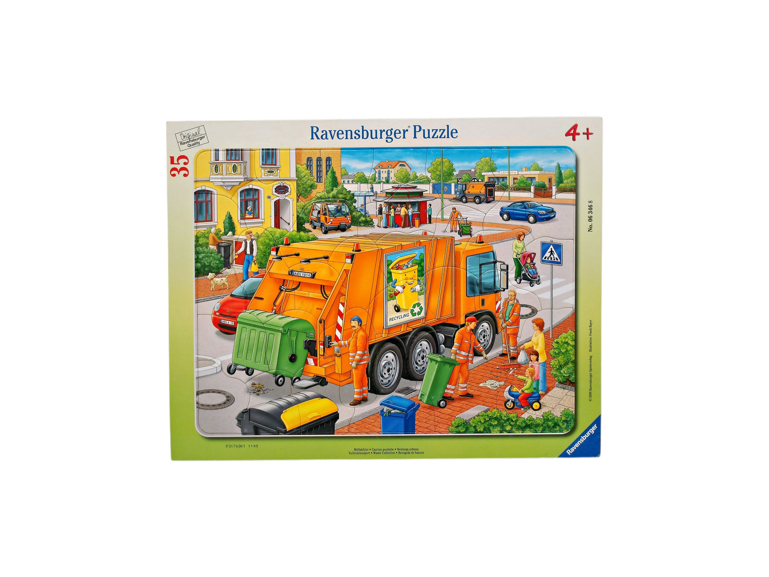 Puzzle cadre - Collecte des déchets - 35 pièces