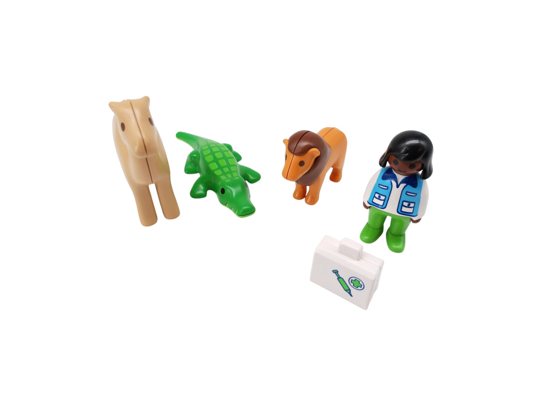Playmobil 1. 2. 3 - Vétérinaire et animaux sauvages - 6744
