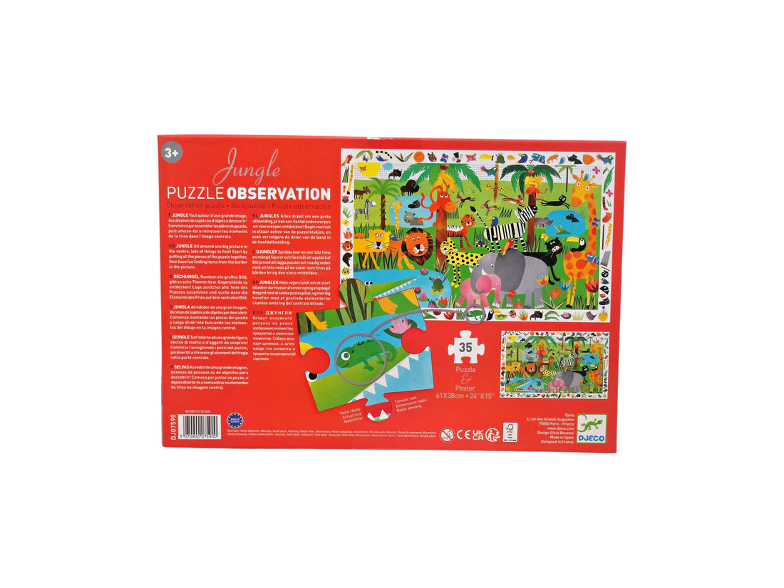 Puzzle observation - La jungle - 35 pièces