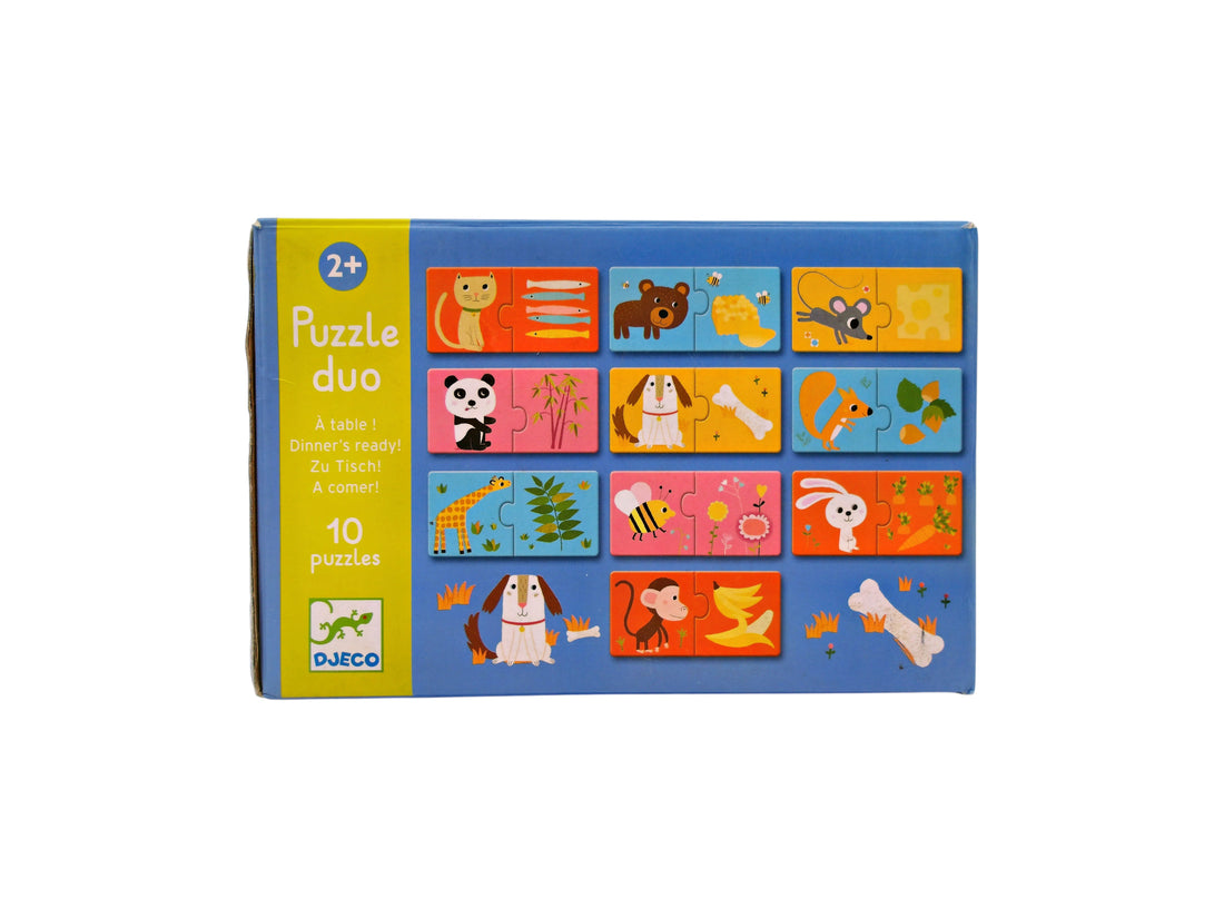 Puzzle duo -  A table - 2x10 pièces