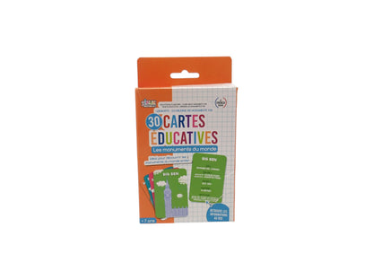 Cartes éducatives - Les monuments du Monde