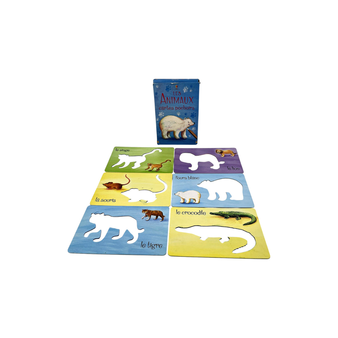 Les animaux cartes pochoirs