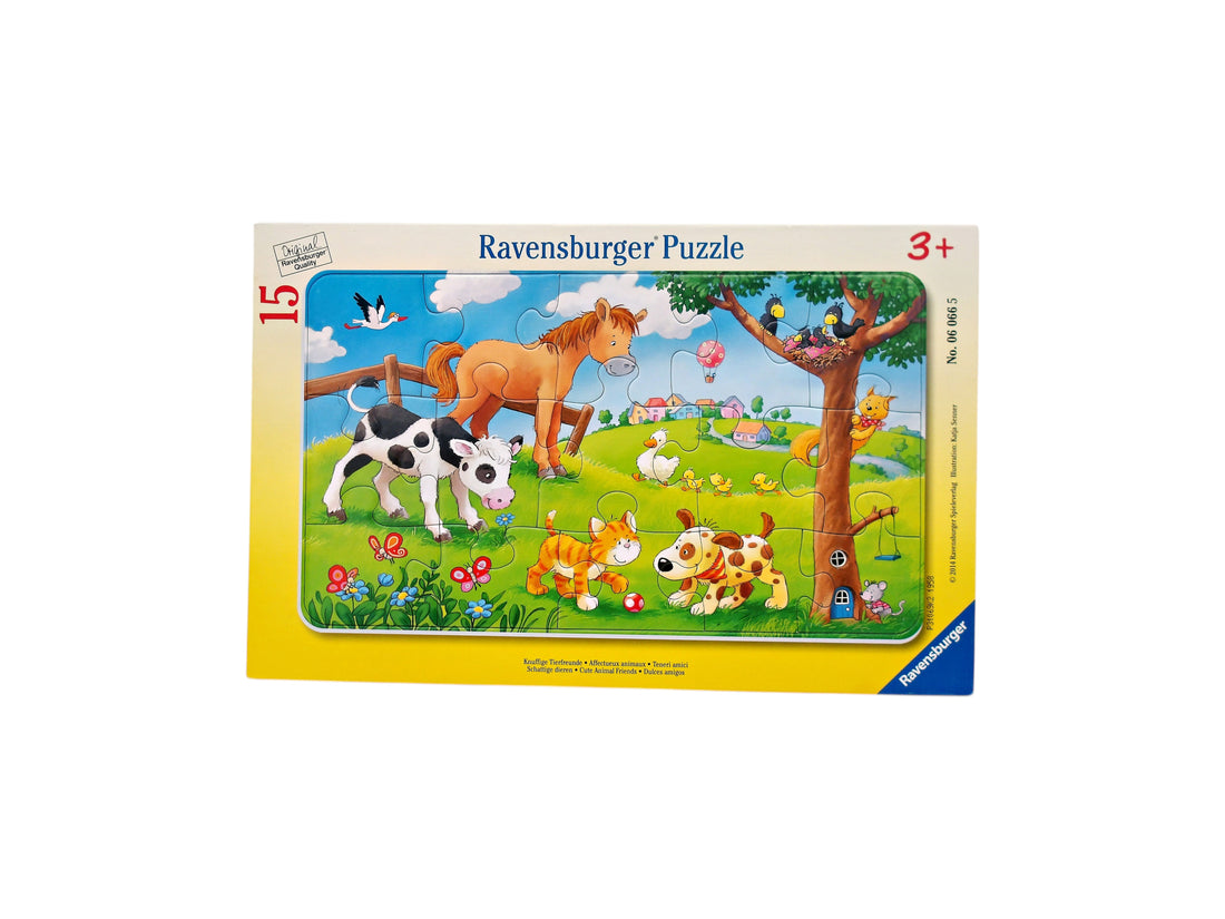 Puzzle - Affectueux animaux - 15 pièces
