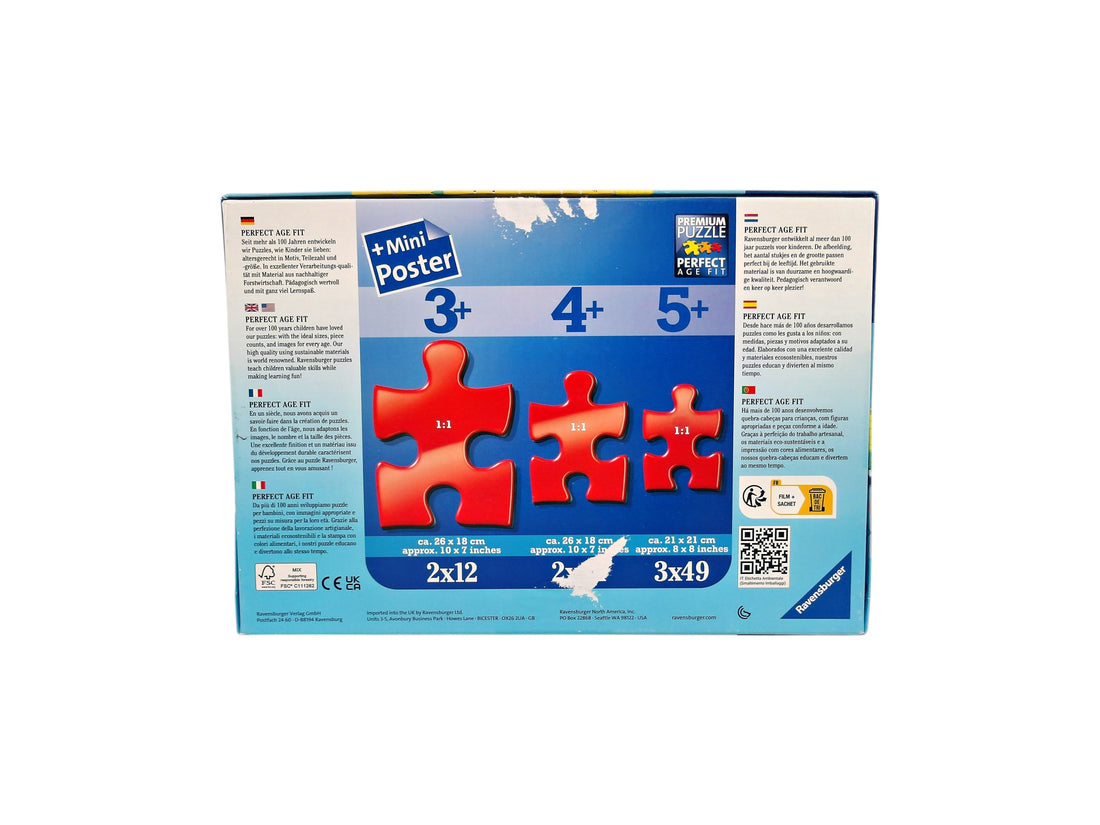 Puzzle - Peppa Pig - Les aventures de Peppa Pig - 2 x 12 pièces- Édition 2022