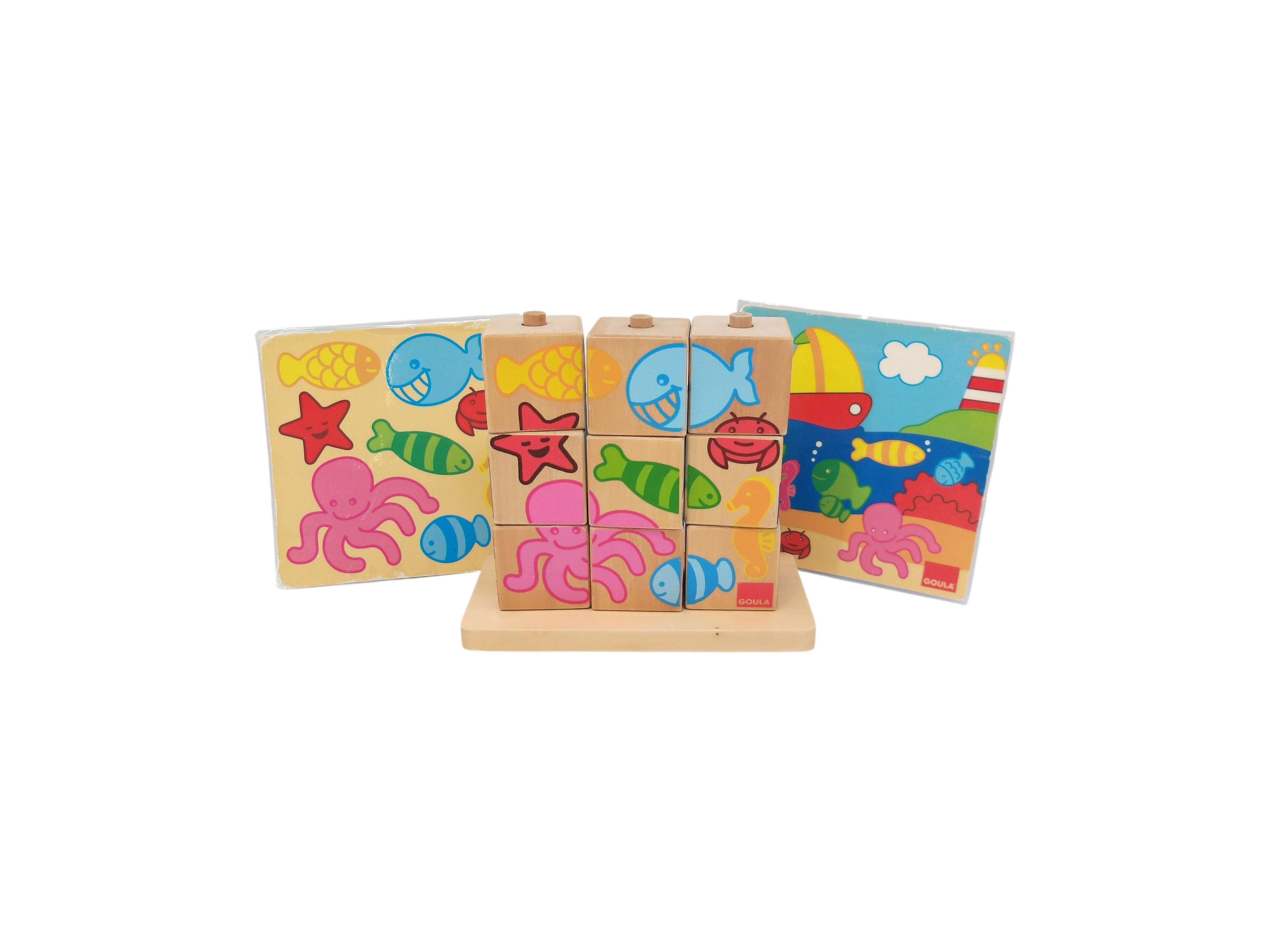 Puzzle cube en bois 