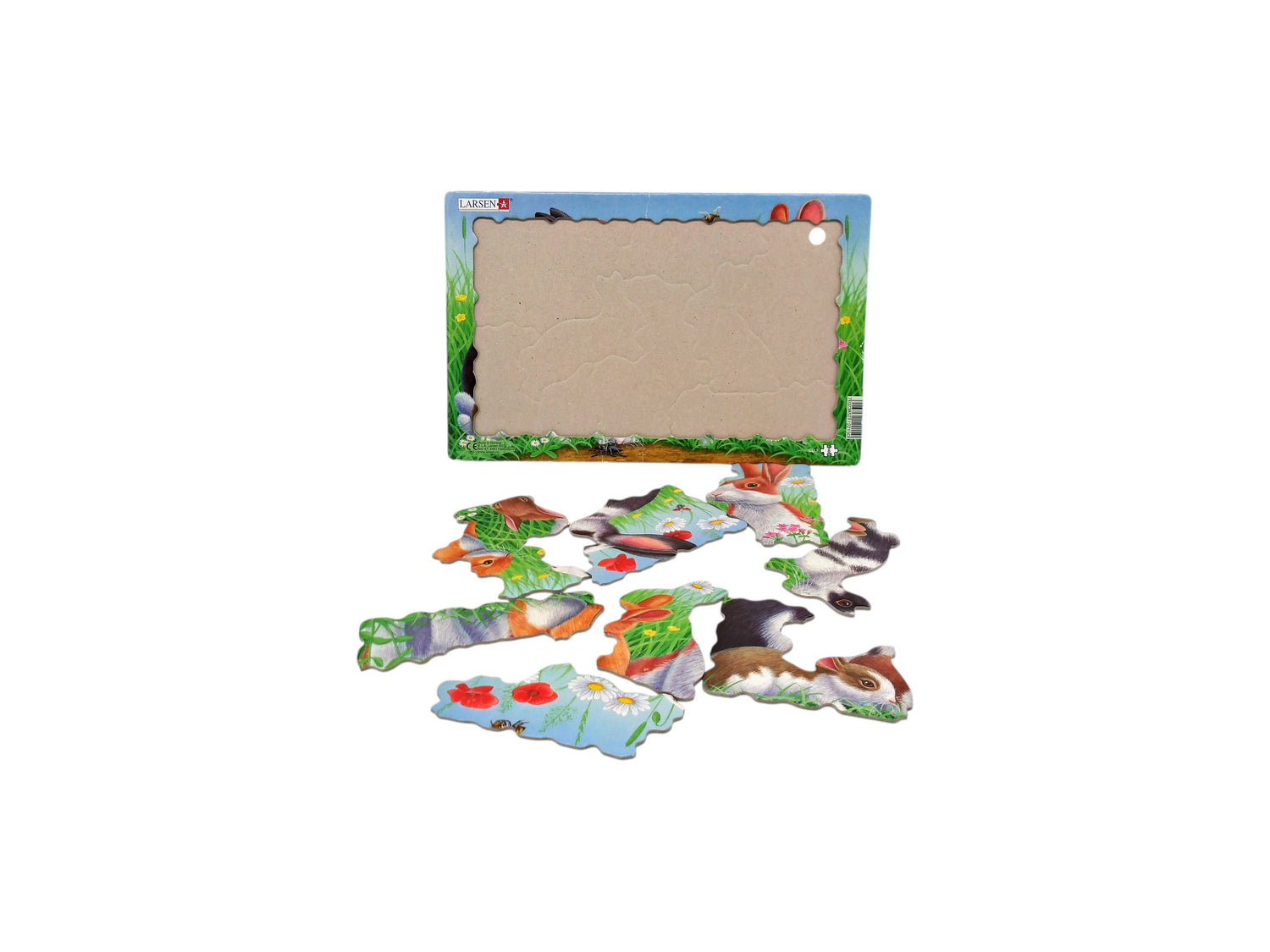 Puzzle cadre - Lapins - 8 pièces