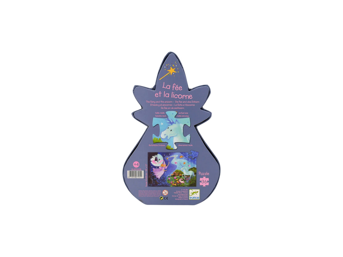 Puzzle - La fée et la licorne - 36 pièces