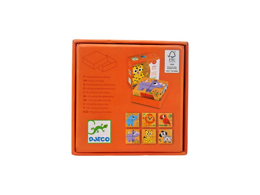 Wild &amp; co - Cubes en bois 