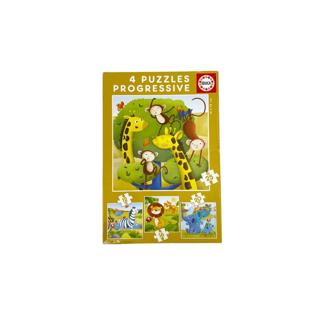 Puzzles progressifs animaux sauvages