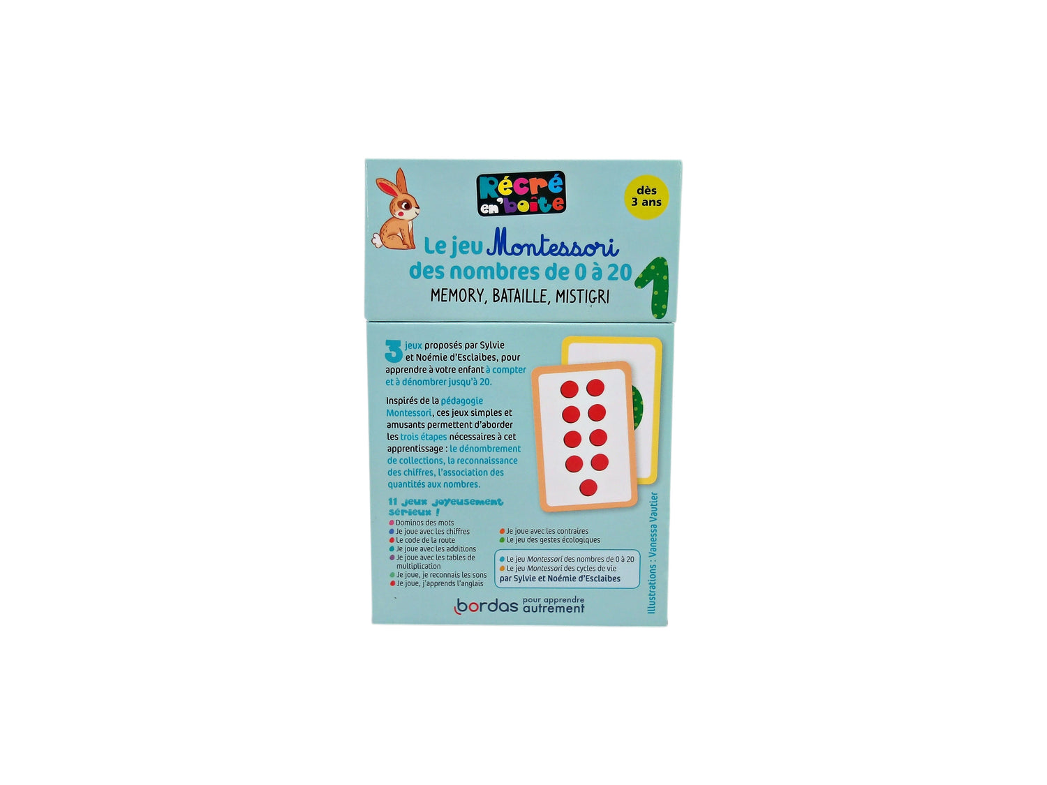 Le jeu Montessori des nombres de 0 à 20- Édition 2020