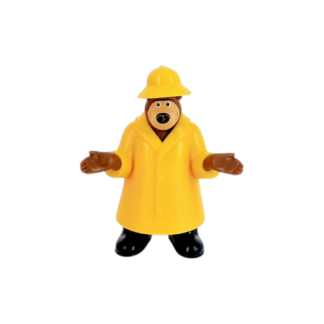 Figurine - Masha et Michka - Michka avec imperméable jaune