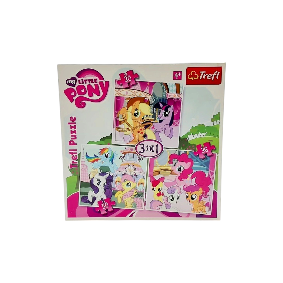 Puzzle 3 en 1 My Little Pony - 20, 36 et 50 pièces