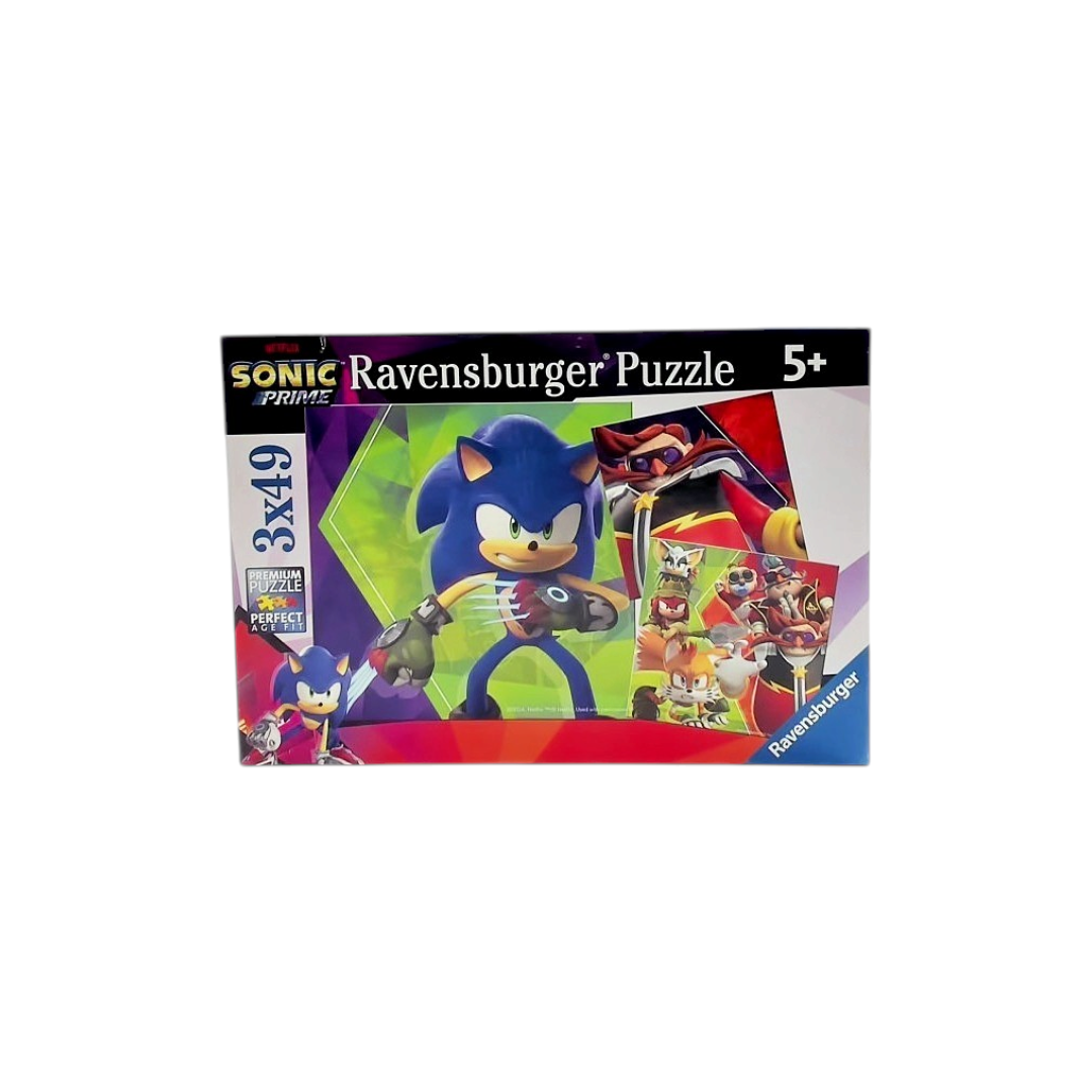 Puzzle - Les aventures de Sonic - 3x49 pièces