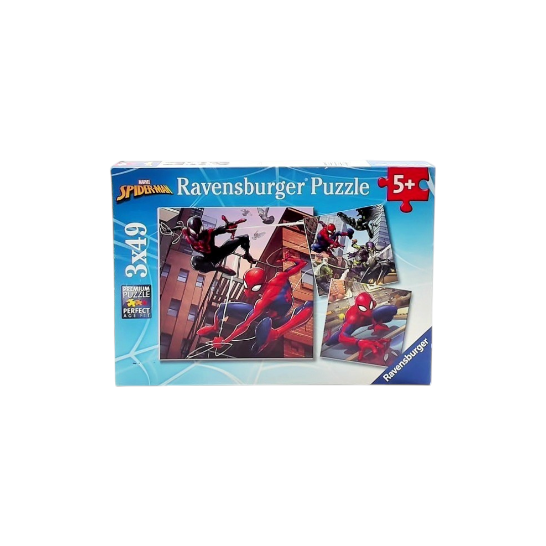 Puzzles - Spider-man en action - 3x49 pièces