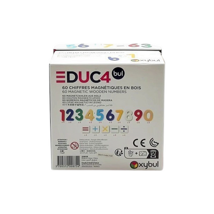 Educabul - 60 chiffres magnétiques en bois