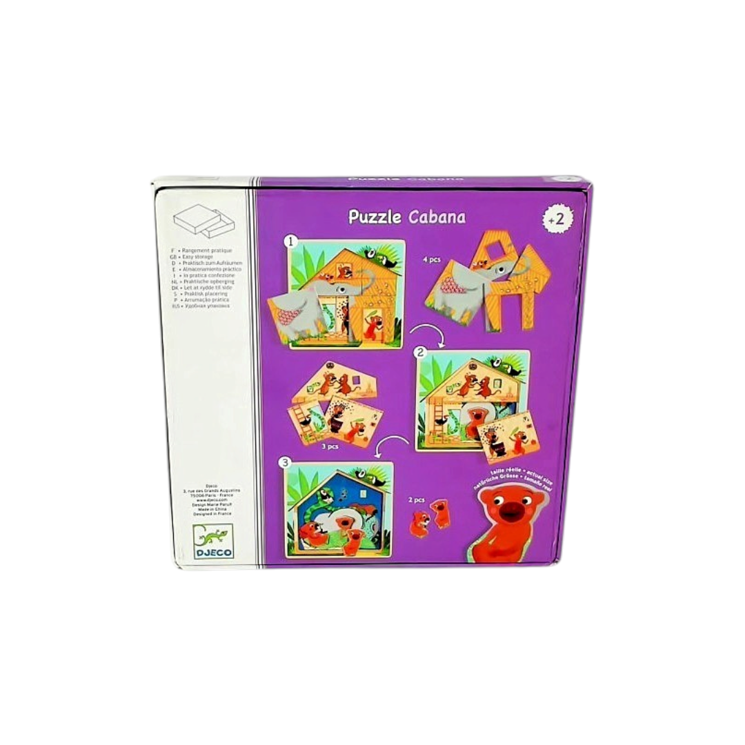 Puzzle Cabana - Puzzle en bois 3 niveaux