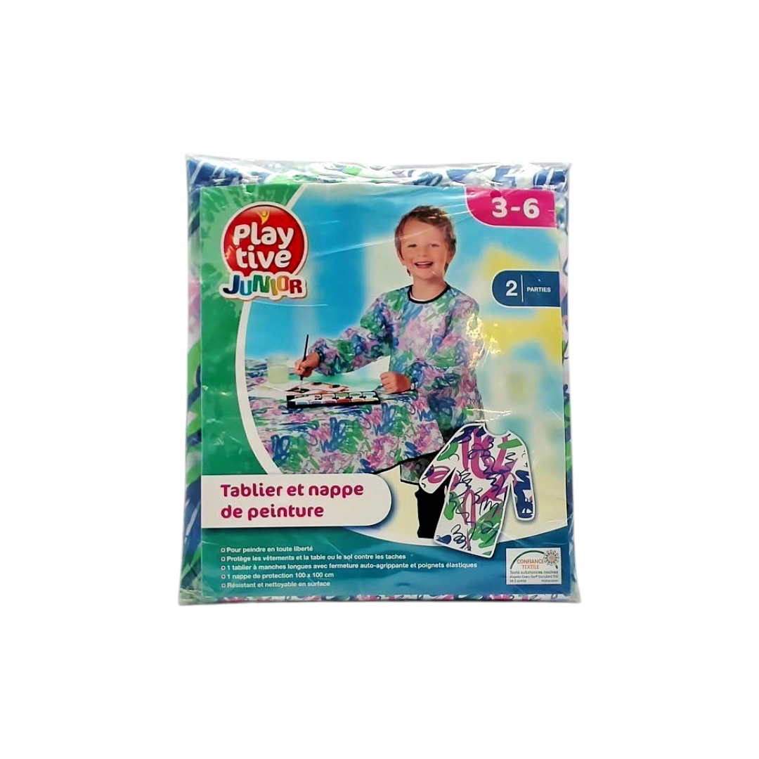 Tablier et nappe de peinture