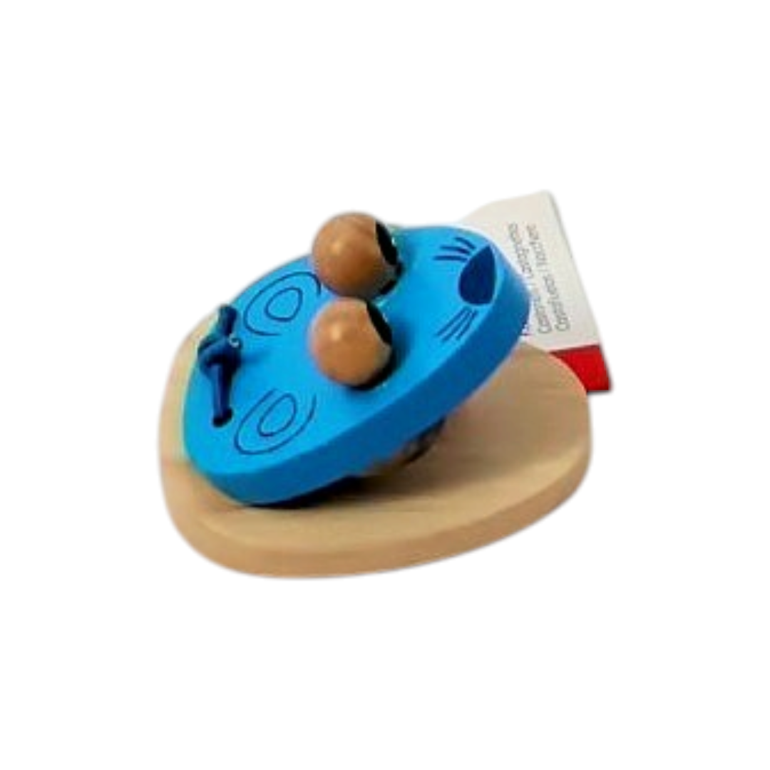 Castagnette bleue en bois