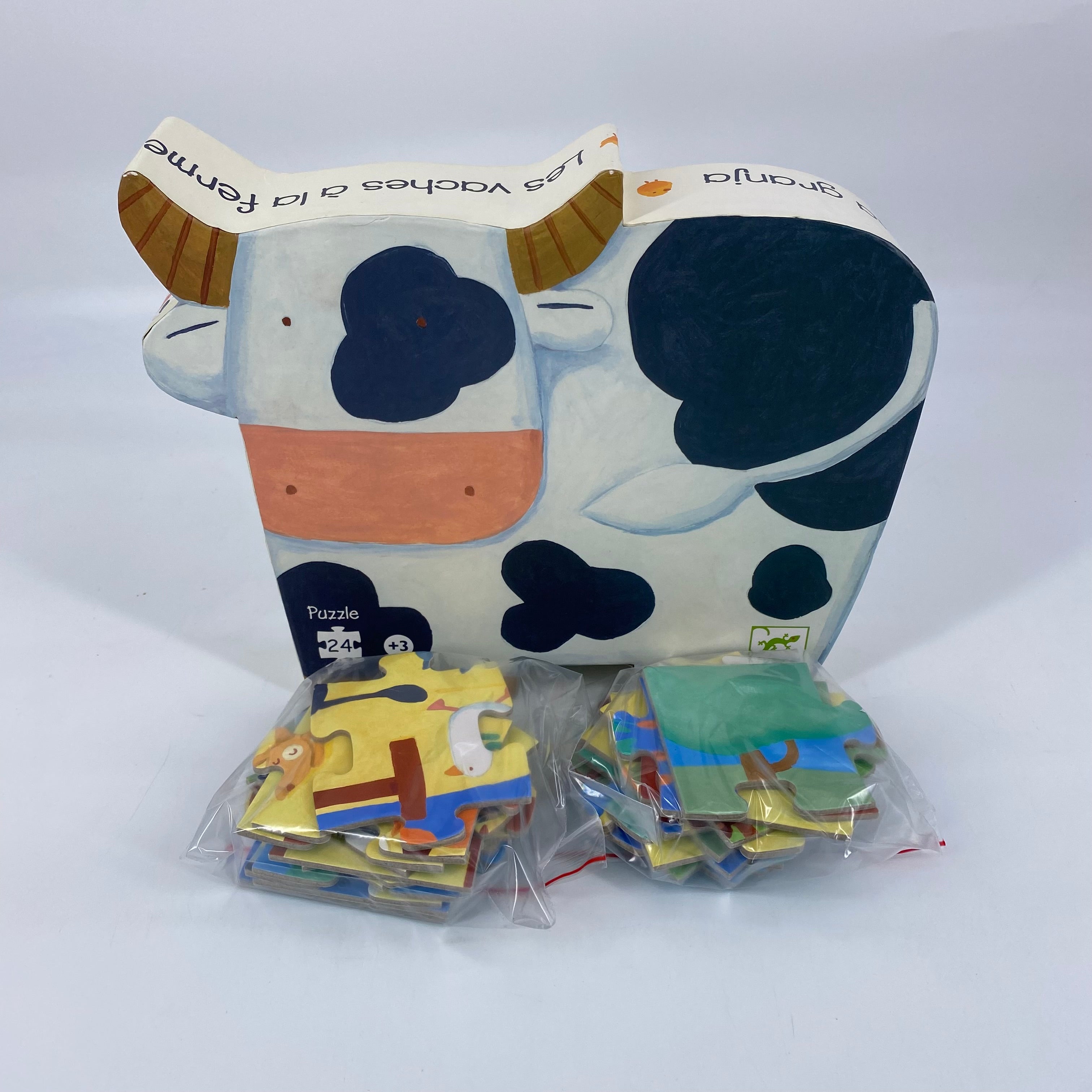 Puzzle - Les vaches à la ferme - 24 pièces