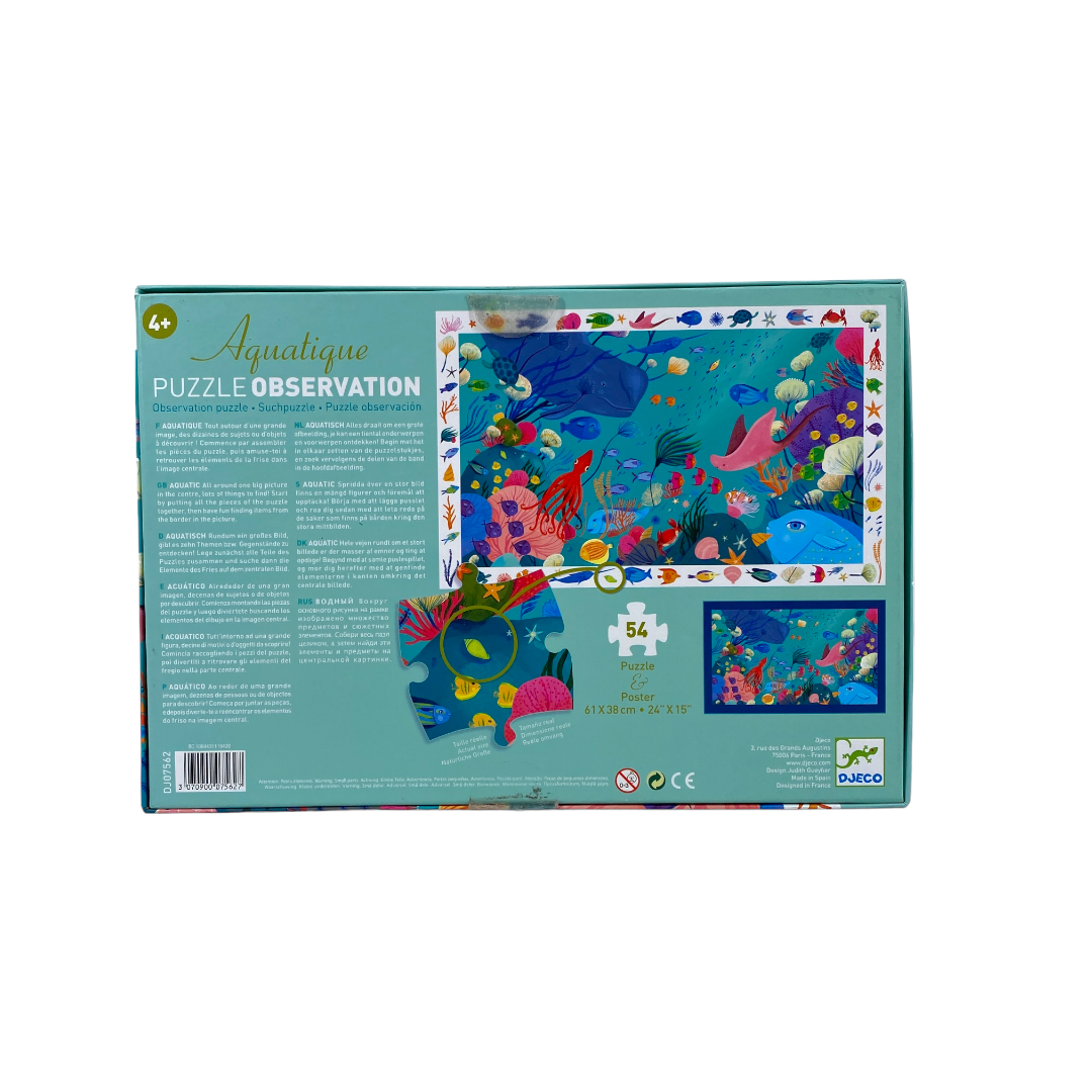 Puzzle observation - Aquatique - 54 pièces