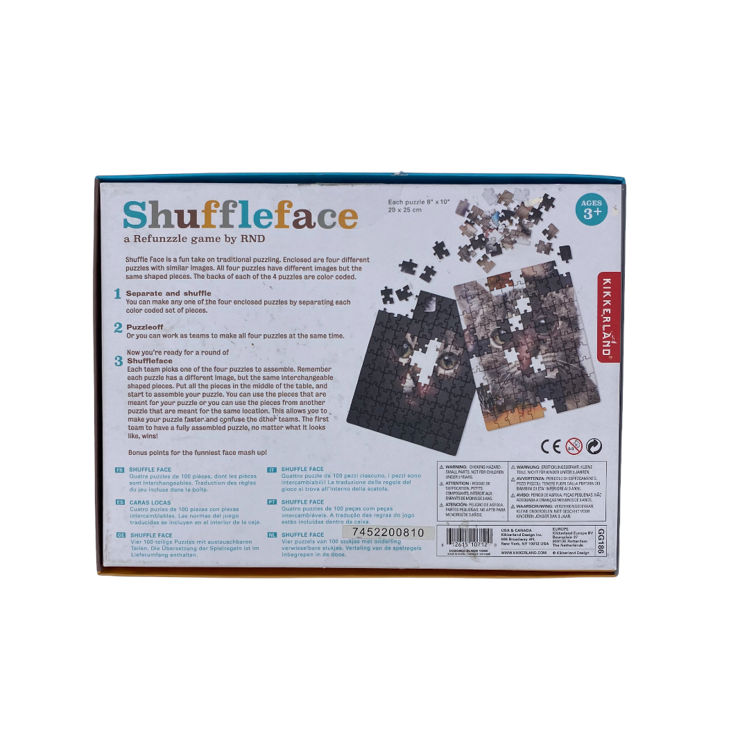 Puzzle - Shuffle face - 4x100 pièces