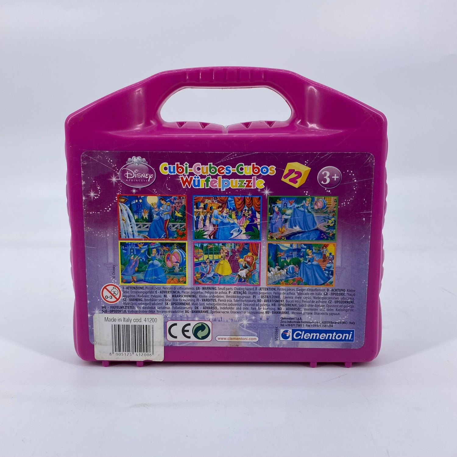 Coffret cubes puzzle - Cendrillon