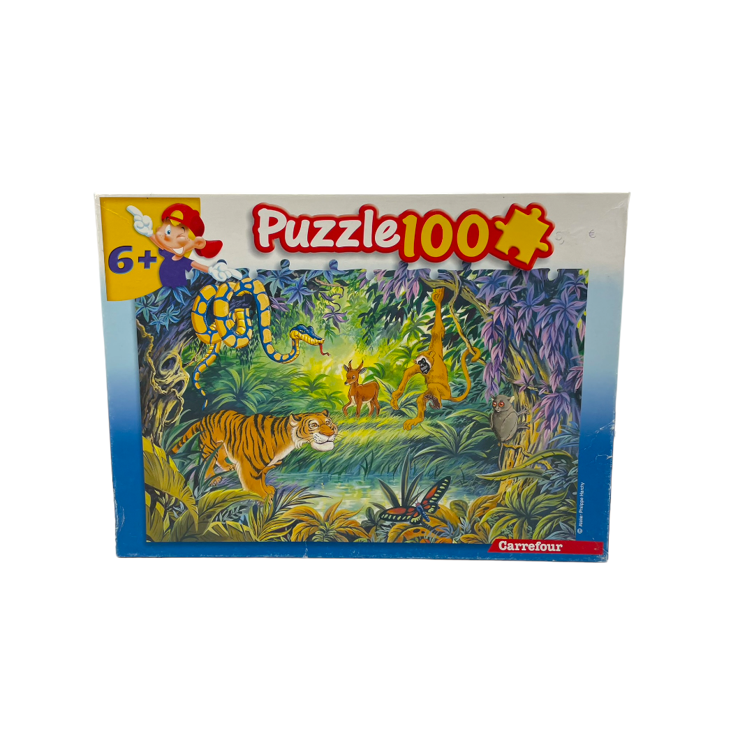 Puzzle - Les animaux de la jungle - 100 pièces