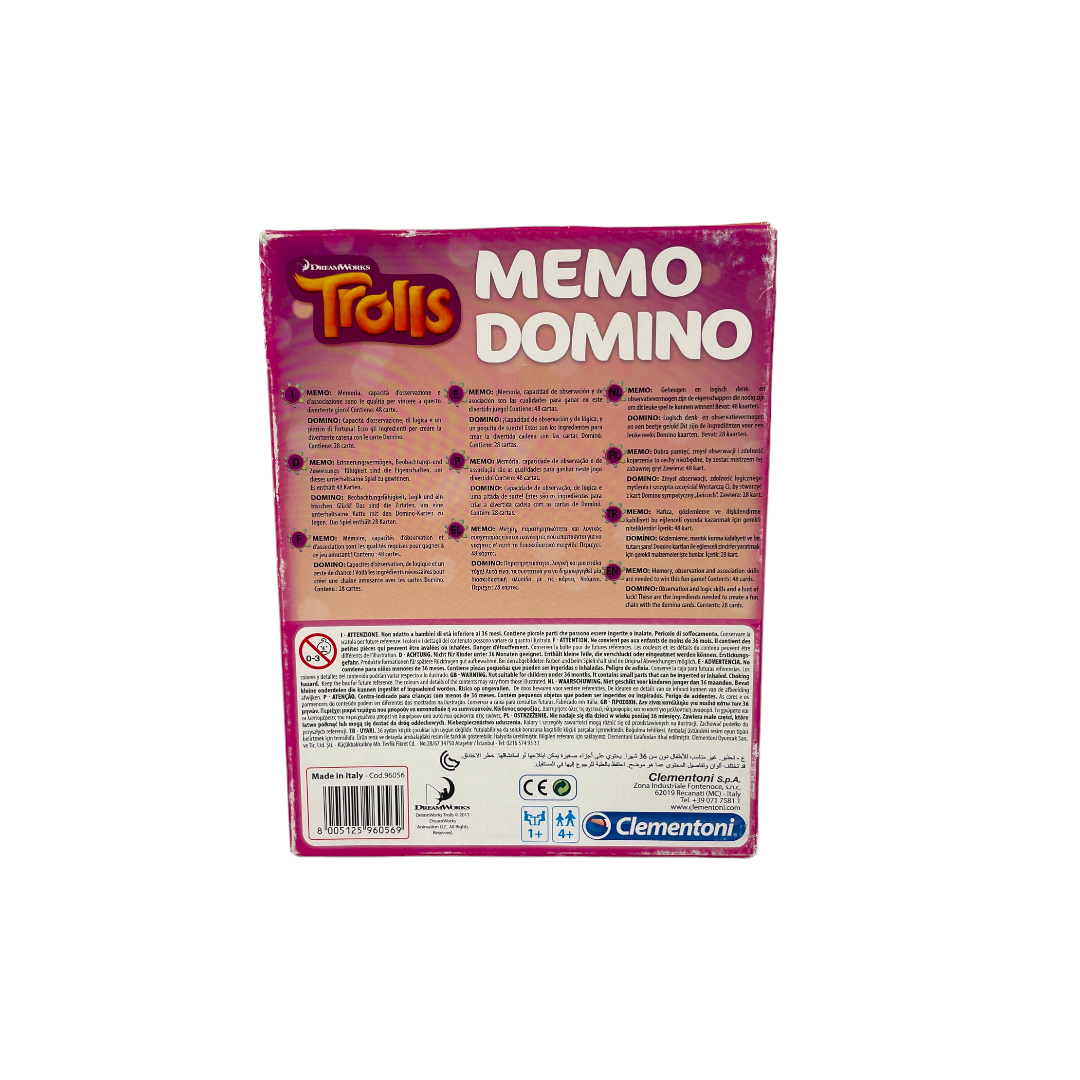 Memo Domino - Trolls- Édition 2012