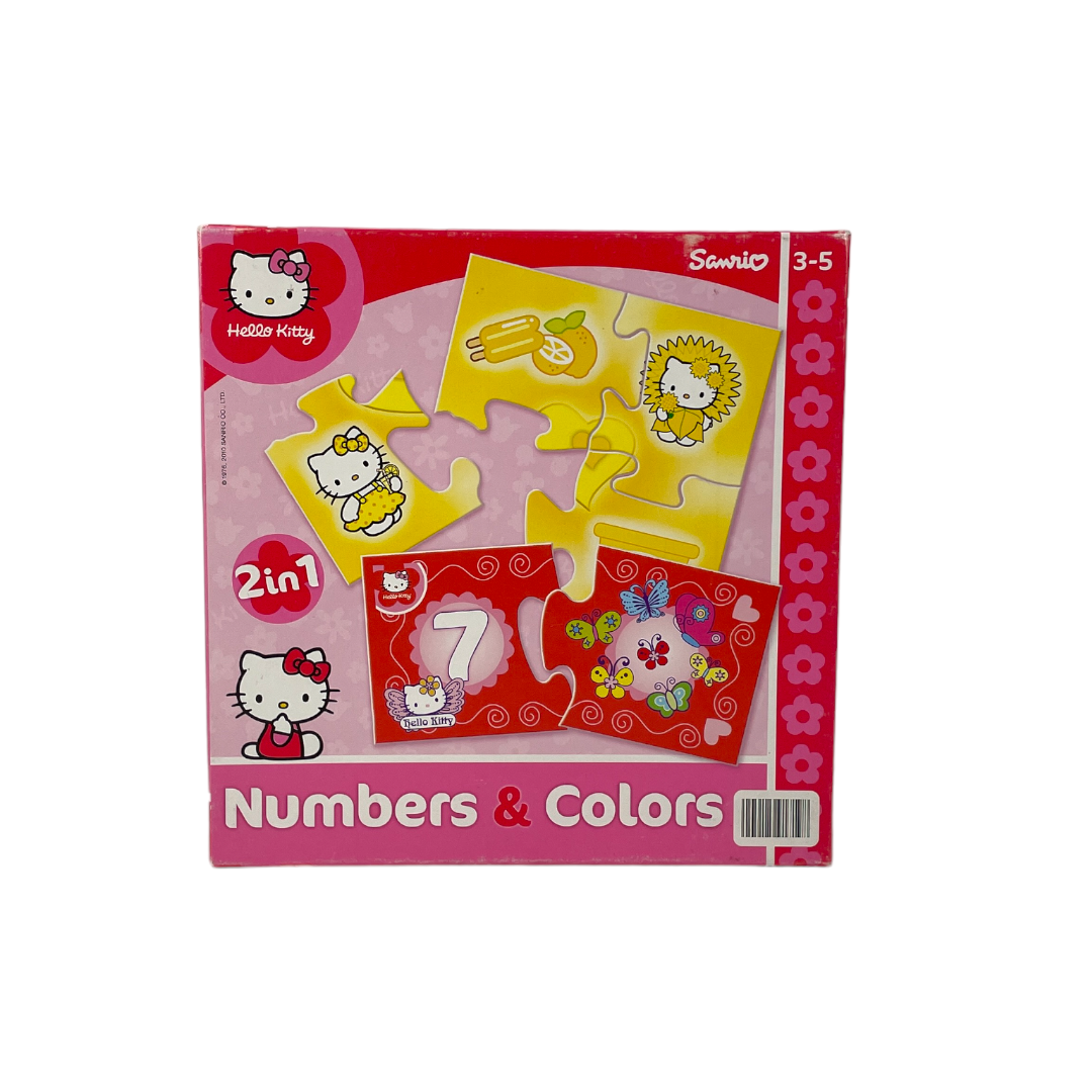 Puzzle - Hello Kitty - Nombres et couleurs - 24 pièces- Édition 2010