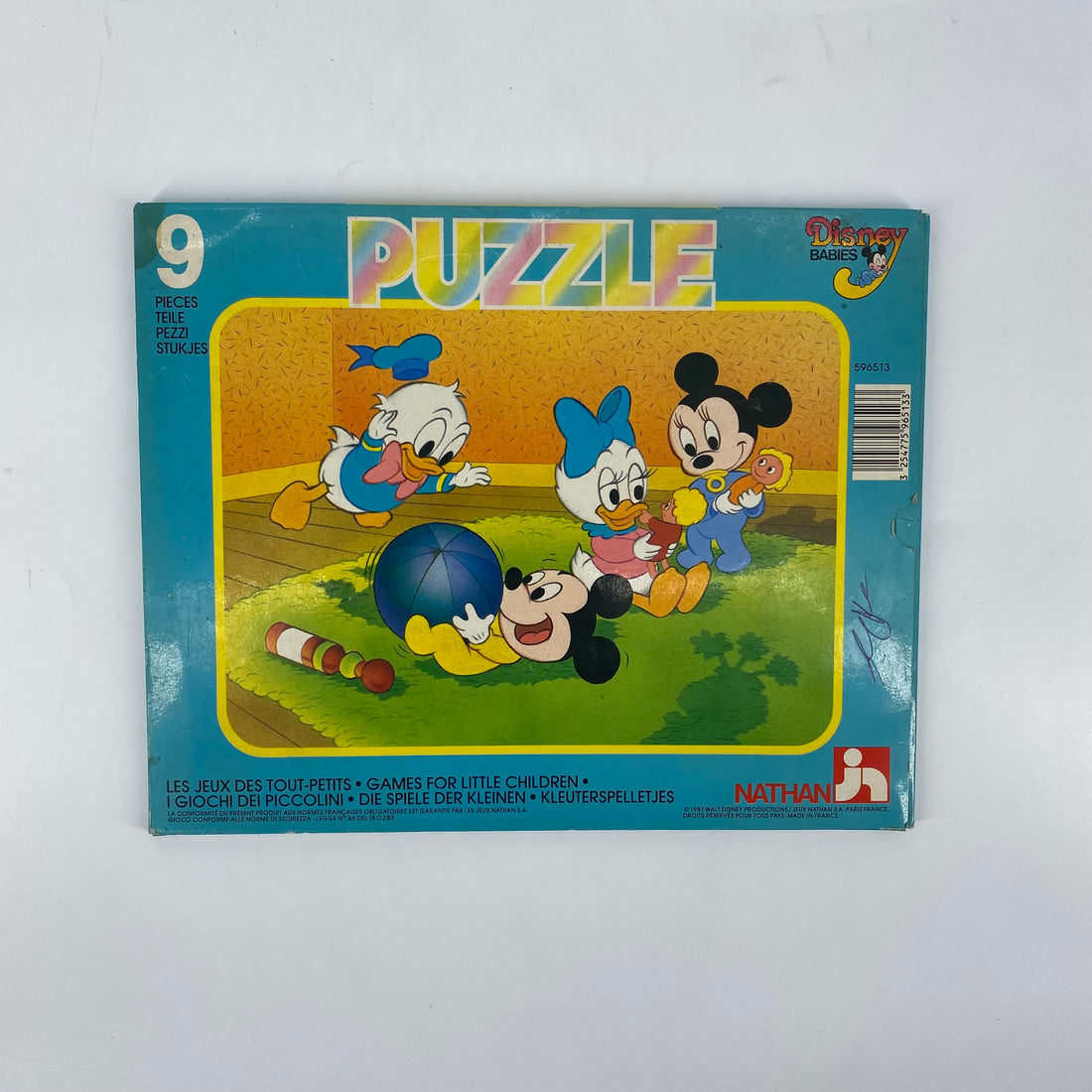 Puzzle Disney Babies - Les Jeux des Tout-Petits - 9 pièces- Édition 1987