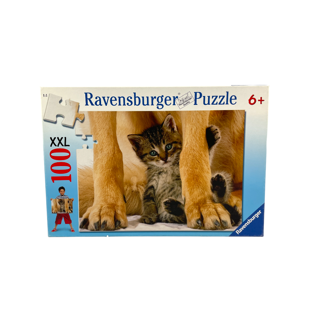Puzzle - Chien et chaton - 100 pièces- Édition 2004