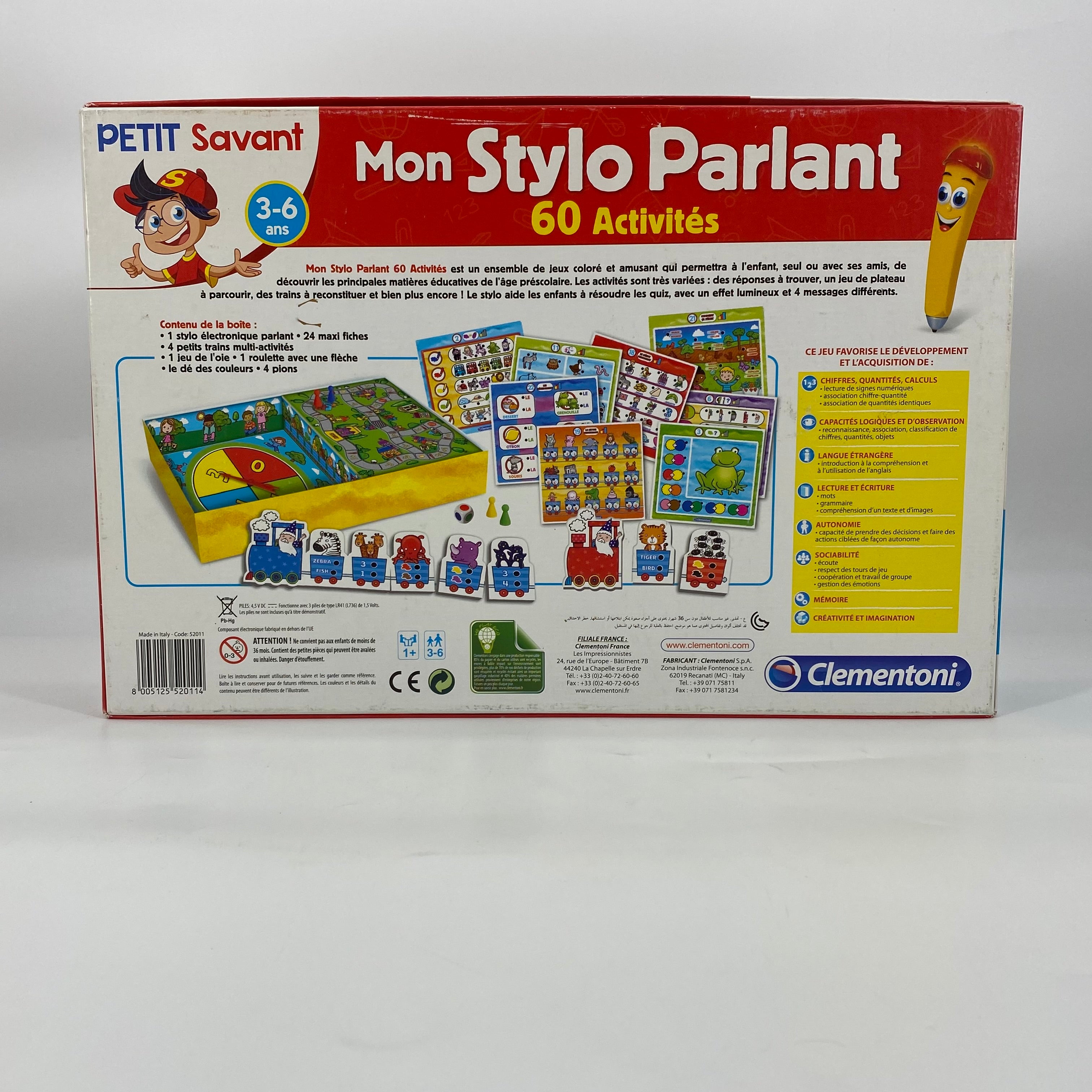 Mon Stylo interactif 60 activités - Jeux et jouets Clementoni - Avenue des  Jeux