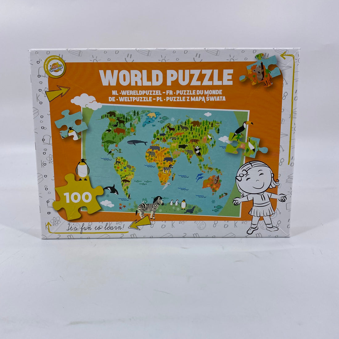 Puzzle - World Map - 100 pièces- Édition 2019