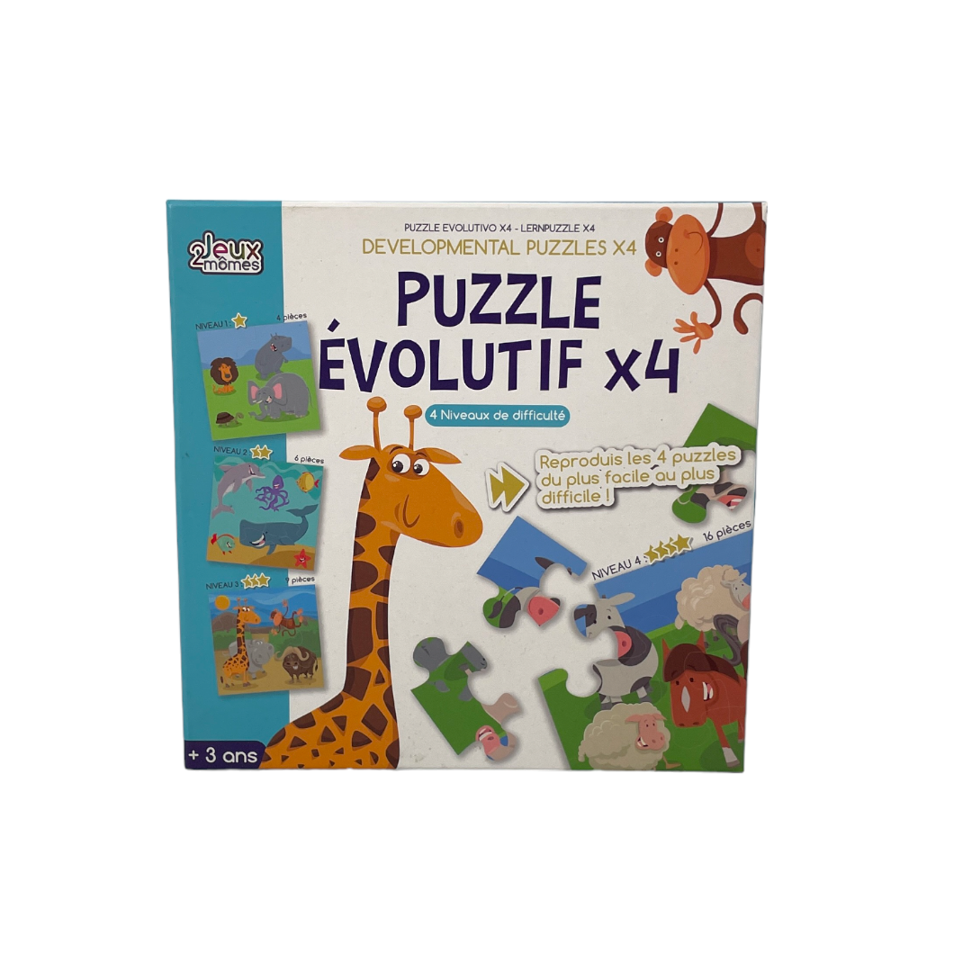 Puzzles évolutifs - Animaux - x4