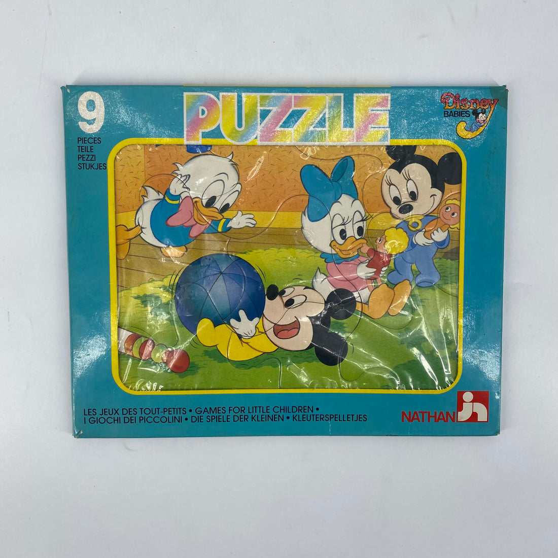 Puzzle Disney Babies - Les Jeux des Tout-Petits - 9 pièces- Édition 1987