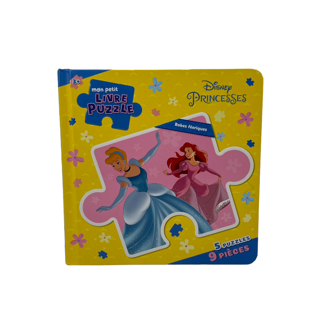 Mon petit livre puzzle Disney Princesses - Robes féeriques- Édition 2019