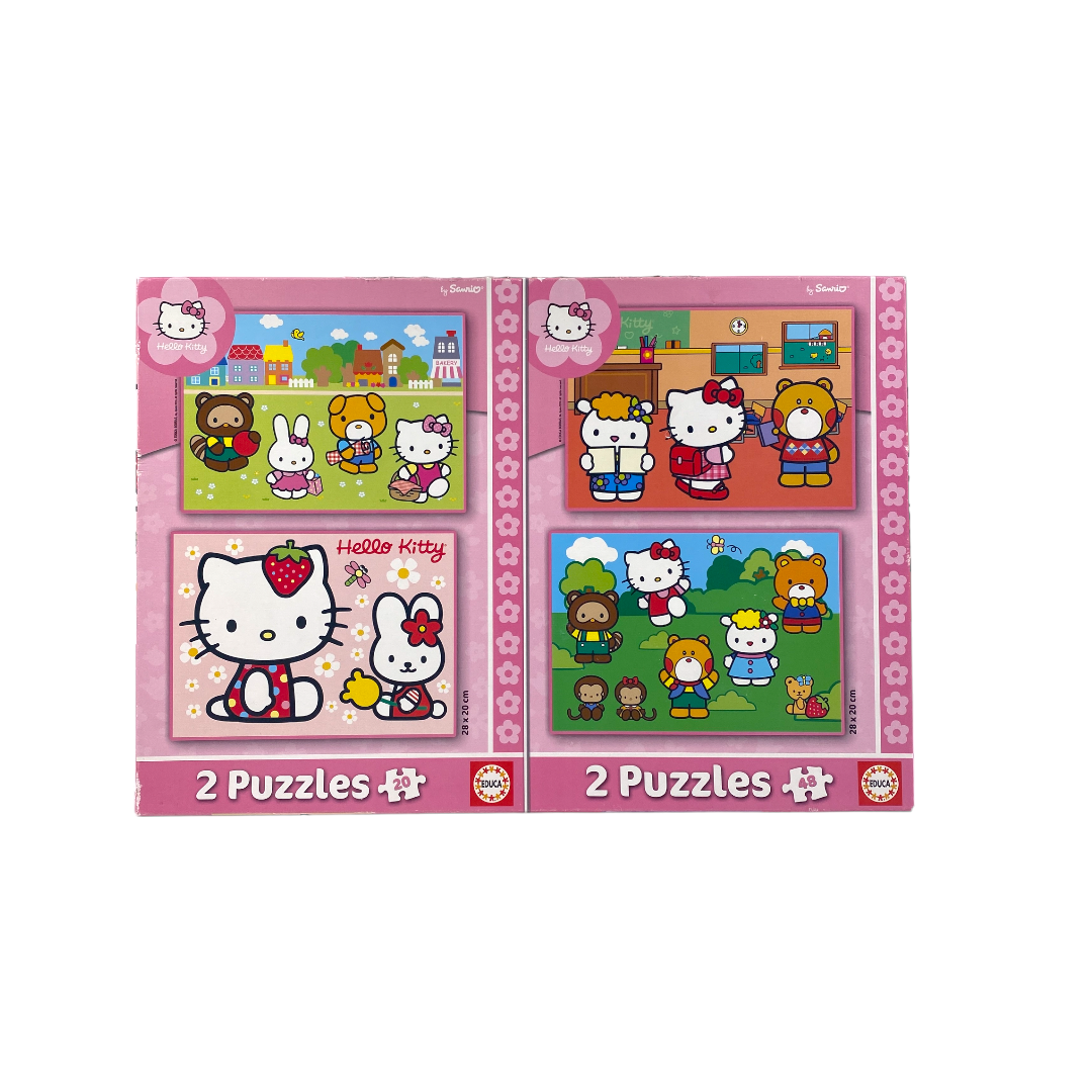 4 puzzles évolutifs - Hello Kitty- Édition 2010